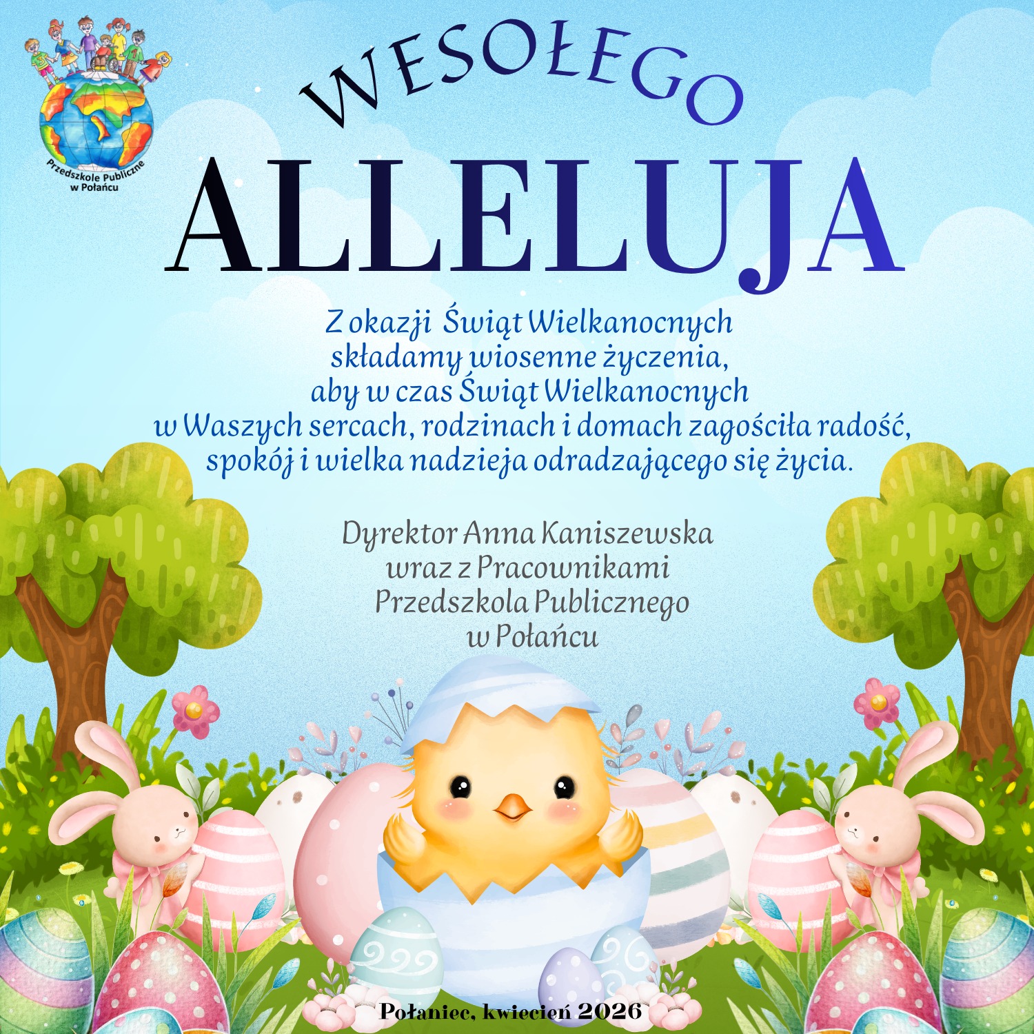 Kartka z&nbsp;życzeniami na&nbsp;święta wielkanocne