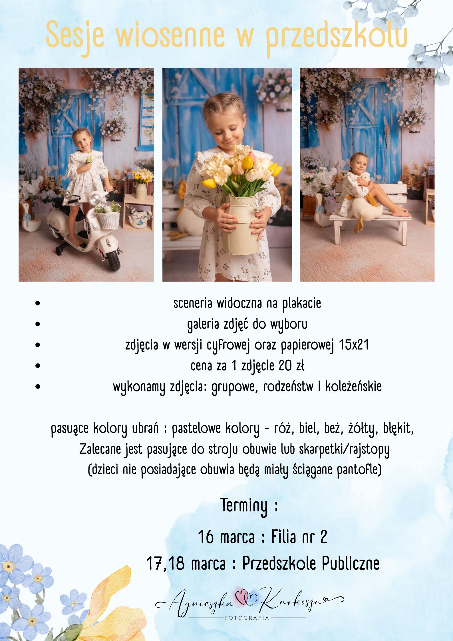 Sesja zdjęciowa w&nbsp;przedszkolu plakat