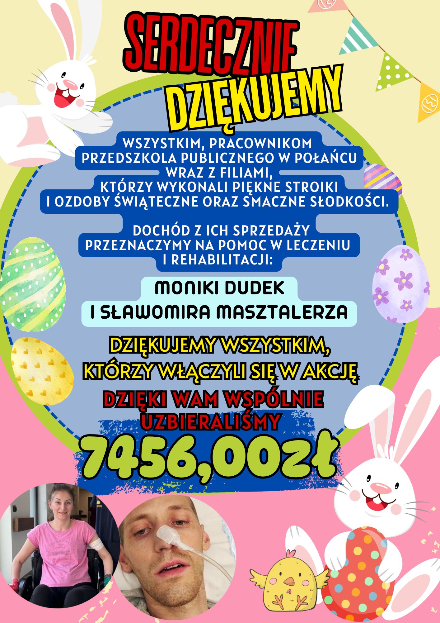 Plakat z&nbsp;rozliczenia kiermaszu świątecznego