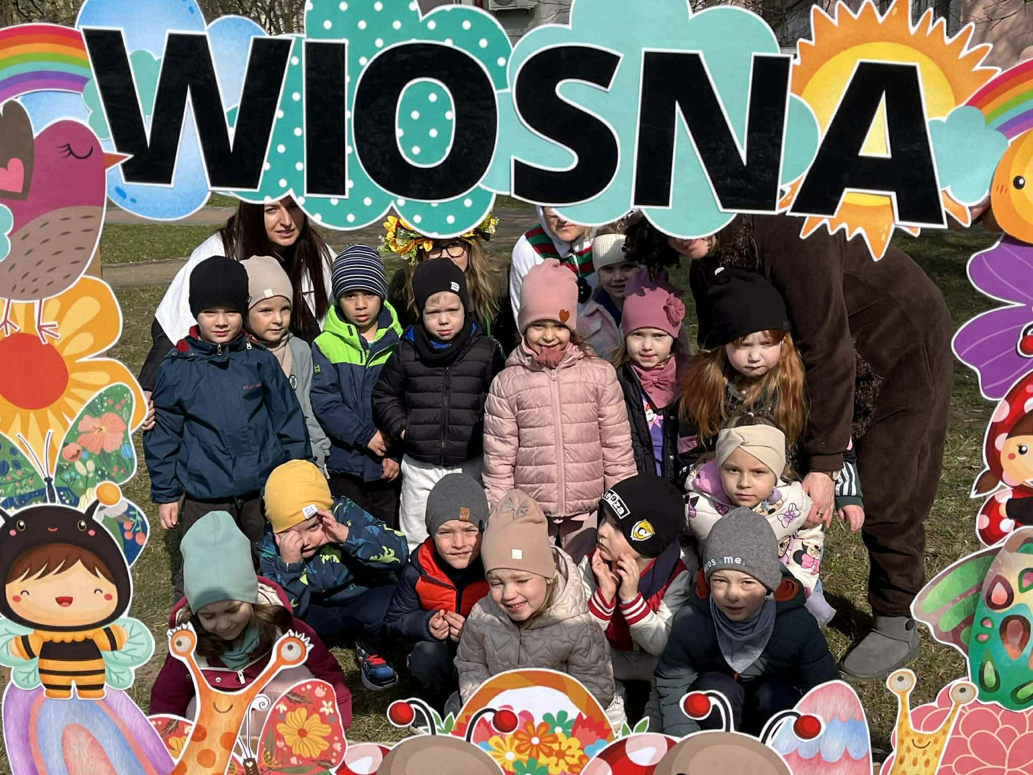 Radosne powitanie wiosny w&nbsp;Przedszkolu Publicznym w&nbsp;Połańcu. Wiosna w&nbsp;końcu do nas zawitała! 