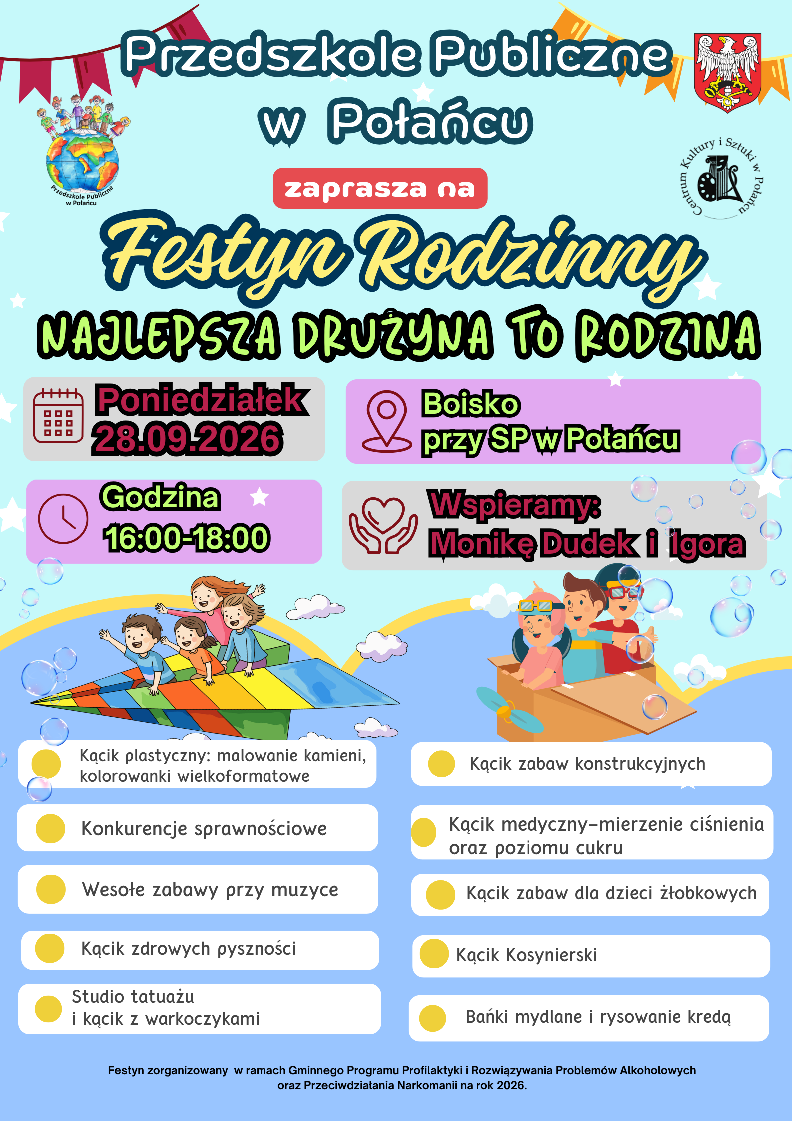 Plakat na&nbsp;festyn rodzinny