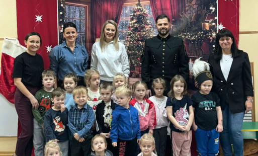 Wizyta górnika w przedszkolu