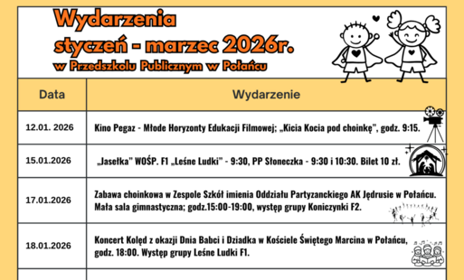 kalendarz wydarzeń 2026