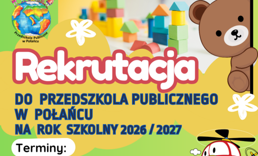 Informacja o rekrutacji do przedszkola na nowy rok szkolny 2026-2027