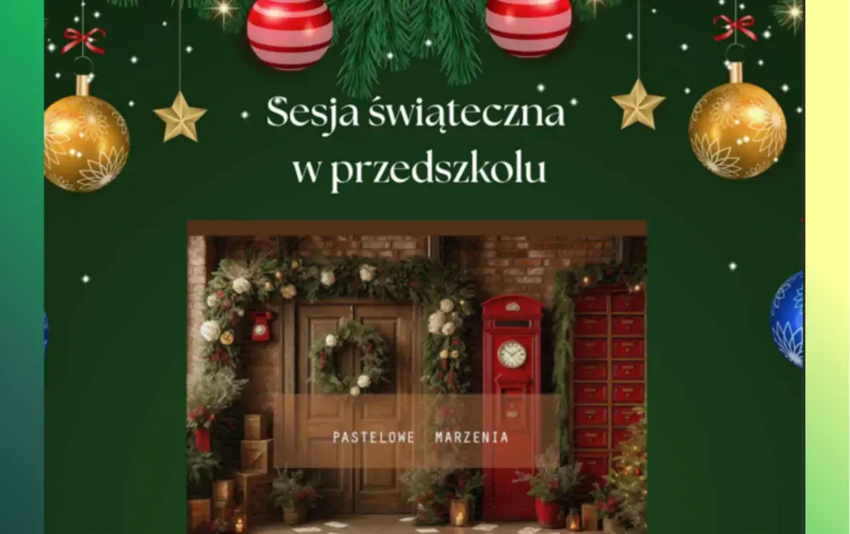 Zdjęcie do Sesja świąteczna w przedszkolu