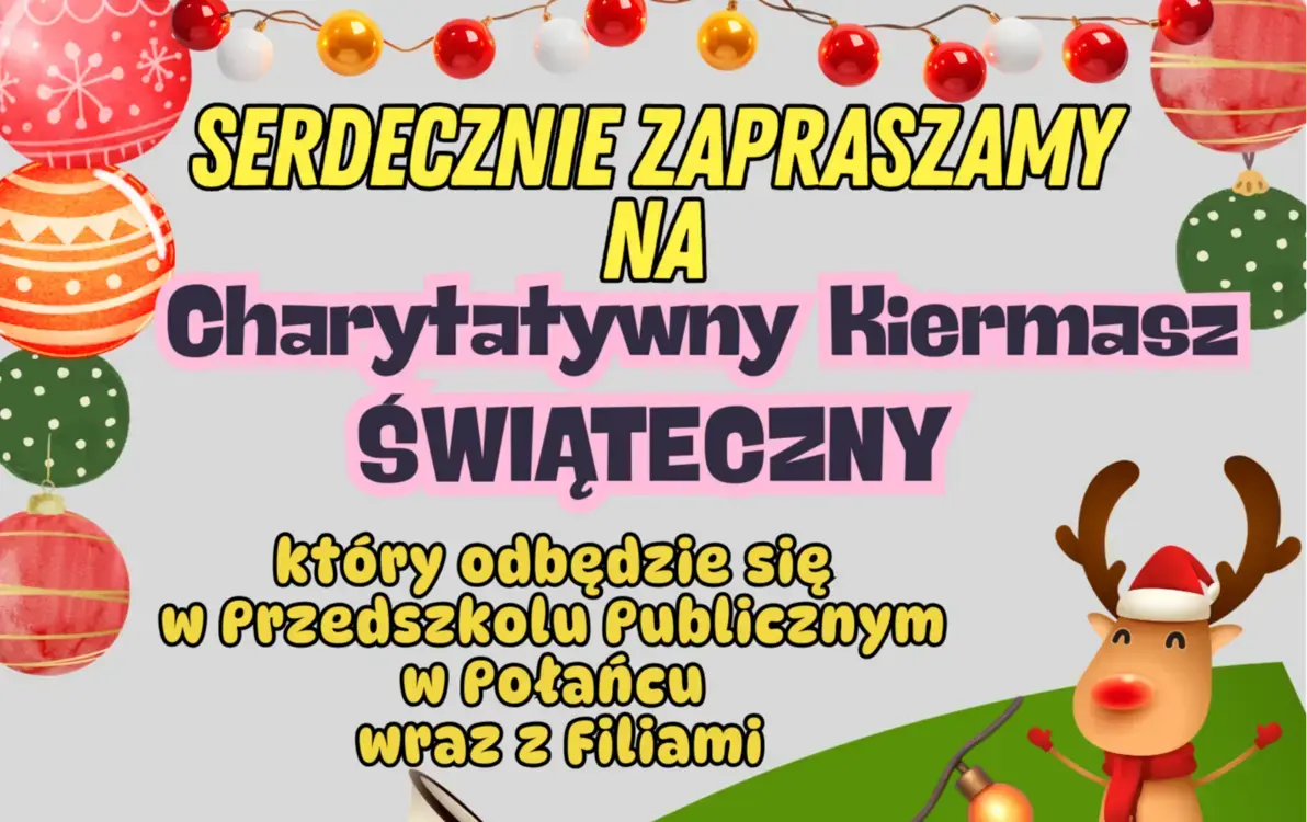 Zdjęcie do Charytatywny kiermasz świąteczny