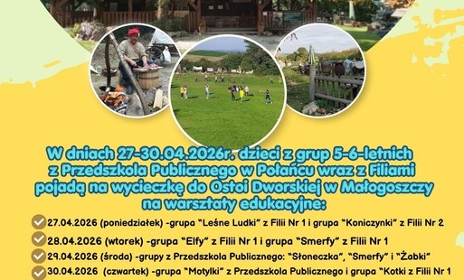 Ogłoszenie warsztaty ekologiczne dla dzieci