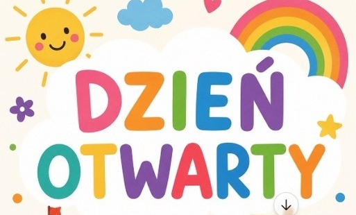 plakat o dniu otwrtym w przedszkolu