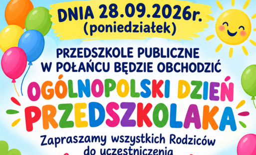Plakat ogólnopolski dzień przedszkolaka