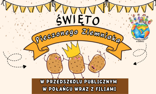 Plakat pieczony ziemniak