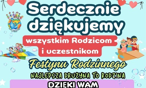 Plakat podziękowanie
