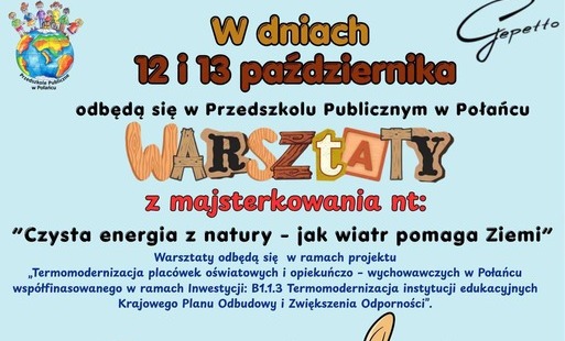 Plakat warsztaty z majsterkowania