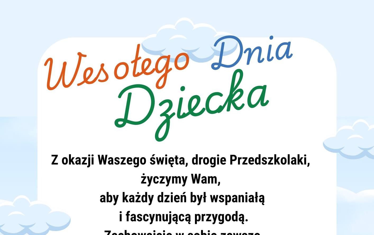 Zdjęcie do Wesołego Dnia Dziecka
